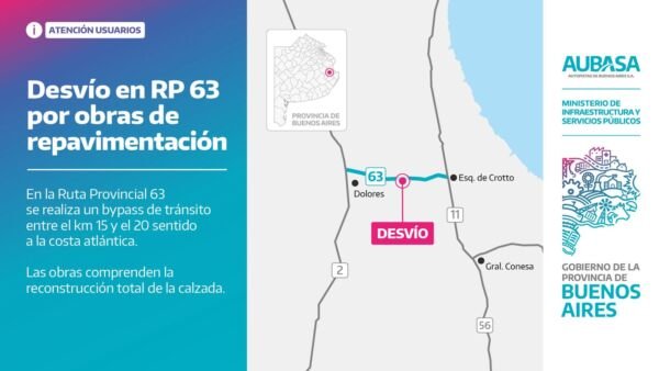 Desvío en la 63 | Si no aflojás por la fotomulta, lo haces por la obra 2 WhatsApp Image 2025 05 10 at 09.28.32