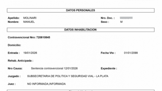 Transporte confirmo la inhabilitacion de los conductores del caso Bastian