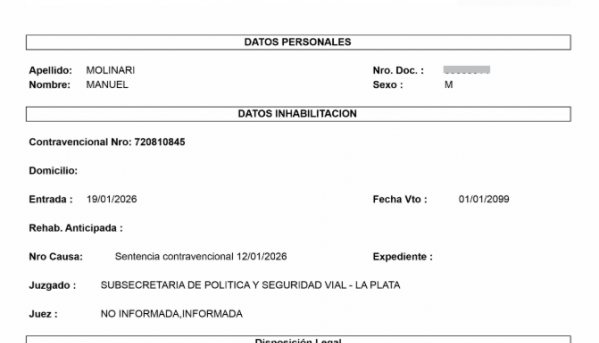 Transporte confirmo la inhabilitacion de los conductores del caso Bastian