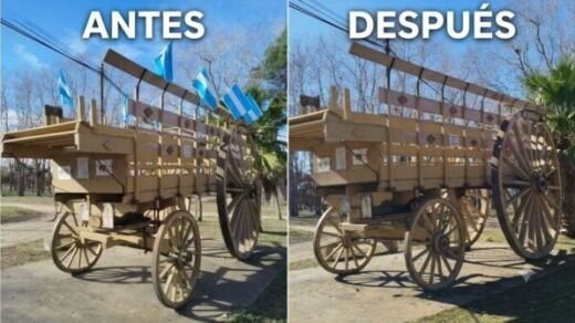 Carreta MdA se robaron las banderas